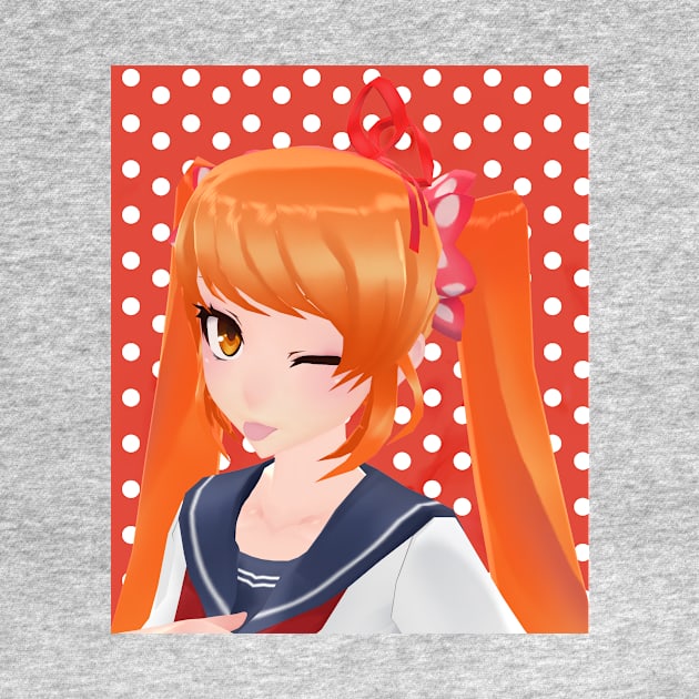 Winking Osana-Chan Art model by nyehnyehnyehmeow by gruizhtml